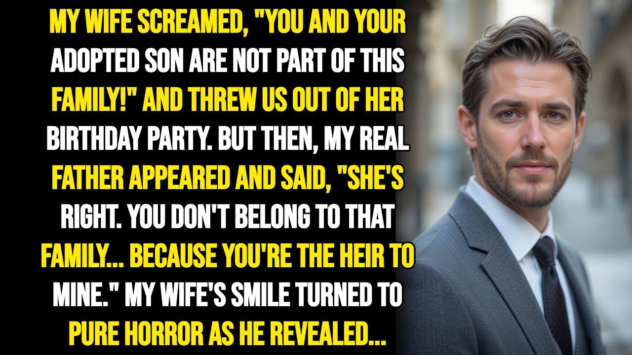 MY WIFE DIDN'T LIKE ADOPTED SON AND CALLED HIM 'NOT REAL FAMILY' BUT WHEN MY REAL FATHER CAME OUT...