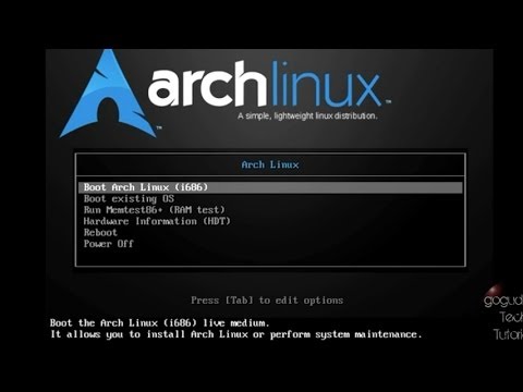 comment installer archlinux