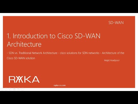 1. Cisco SD-WAN Architecture