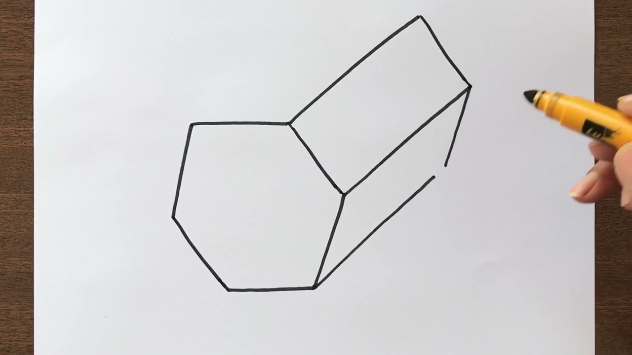 How to Draw a Hexagonal Prism