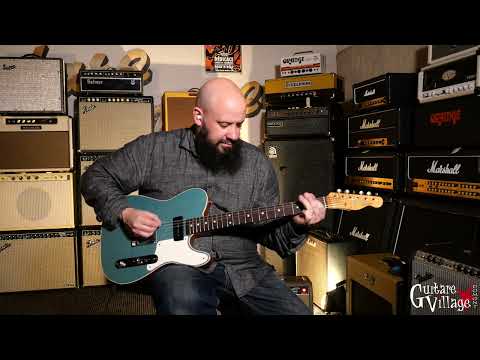 Fender Custom Shop P90 Mahogany Telecaster Journeyman Relic 2020 - Aged Teal Green Metallic image 7