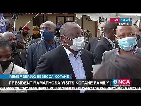 Remembering Rebecca Kotane President Cyril Ramaphosa