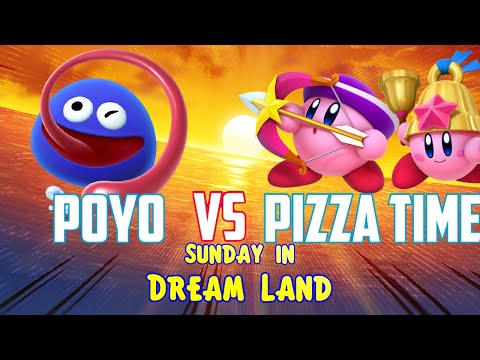 Poyo (Gooey) vs Pizza Time (Archer/Bell/Staff) - Kirby Fighters 2 - Sunday in Dream Land #3