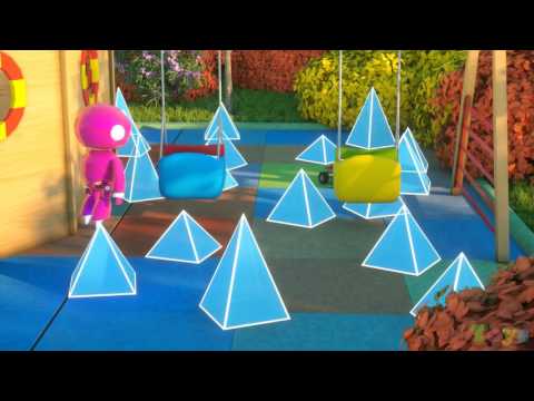 Meet Robo J5 the Robot   Learn Shapes And Race Monster Trucks   TOYS Part 1