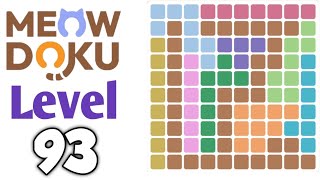 Meowdoku: Brain Puzzle Games Level 93 Walkthrough