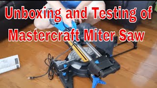 Unboxing of Wood cutter/Mastercraft Miter Saw
