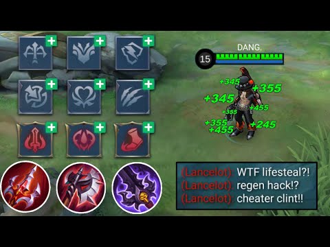 NEW CLINT INSTANT LIFESTEAL BUILD AND EMBLEM!!😱 UNLIMITED LIFESTEAL HACK?!! (must watch)