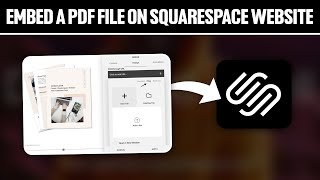 How To Embed a PDF File On Squarespace Website 2024! (Full Tutorial)