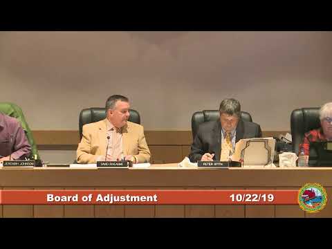 Board of Adjustment 10.22.2019