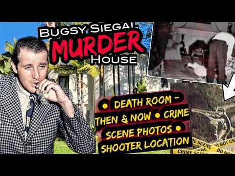 Mobster Bugsy Siegel Murder: Beverly Hills House | Room Then & Now | Shooter Location | Crime Photos