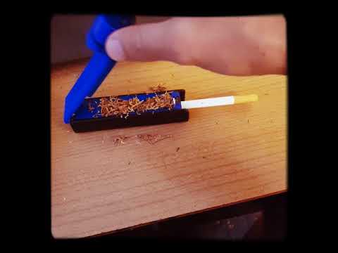 How to fill a cigarette tube. it's very easy.  for smoker. как наполнить трубку для сигарет