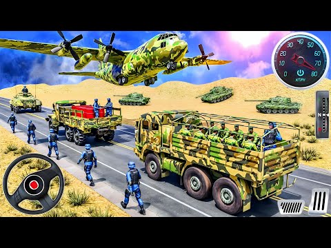 US Army Cargo Truck Simulator - Cargo Vehicle Driving Mountain 3D - Android GamePlay