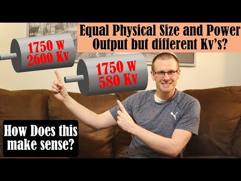Compare Equal Size Brushless Motors with Very Different Kv's