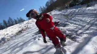 CRF150R riding in snow and failed