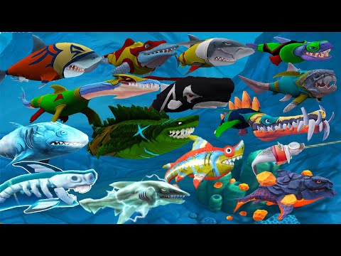Hungry Shark Evolution - New Update - Multiplayer Mode Invasion - KRAKEN EATS ALL SHARKS