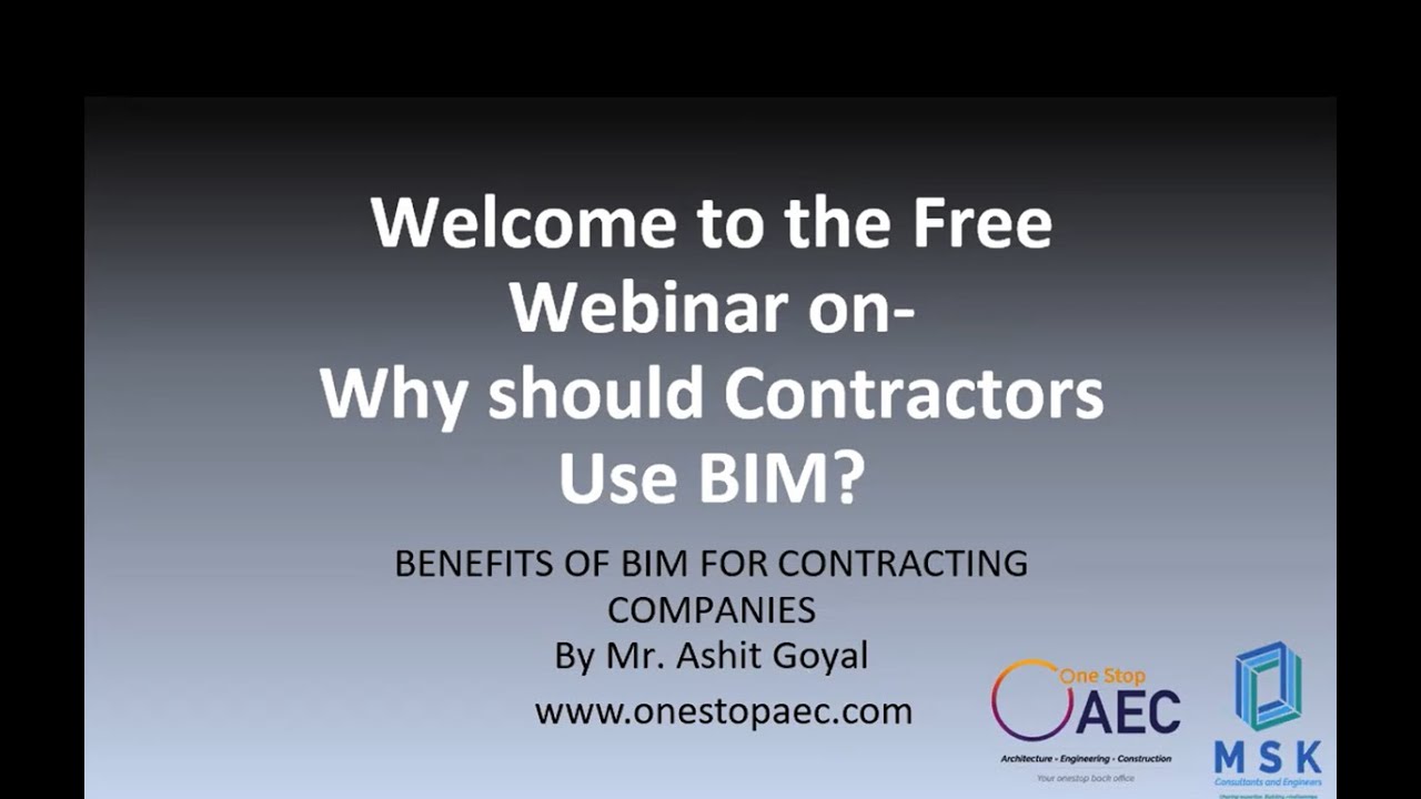 Why should contractors use BIM?