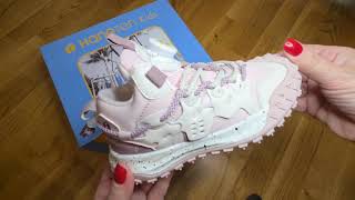 Кроссовки  Hang Ten Kids розовые с белым 011