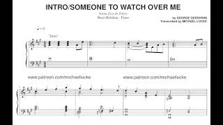 Brad Mehldau - Someone To Watch Over Me - Transcription (Sheet Music in description)