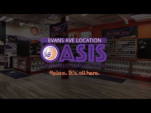 Oasis Cannabis Superstore Denver Dispensary Evans Ave Store Video Tour. (Recreational & Medical).
