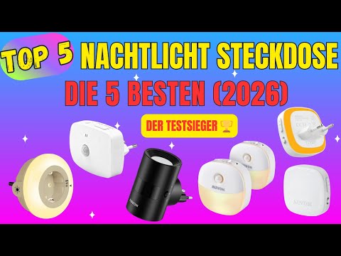 TOP 5 Nachtlicht Steckdose mit Bewegungsmelder im Test 2025 | Nie wieder blind! 💡