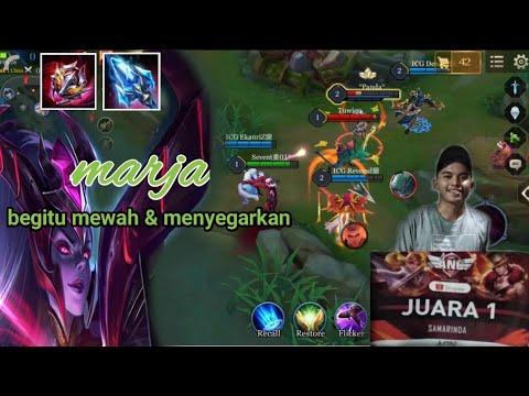 mabar sama juara ANC Samarinda , di gendong | MARJA gameplay Arena Of Valor .