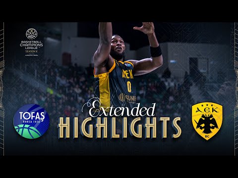 Tofas Bursa v AEK BC | Round of 16 | Full Game Highlights | #BasketballCL 2025-26