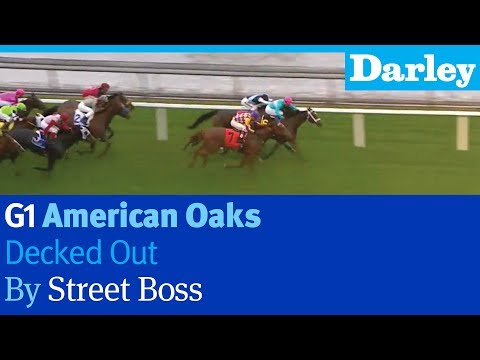Decked Out by Street Boss wins the G1 American Oaks at Santa Anita