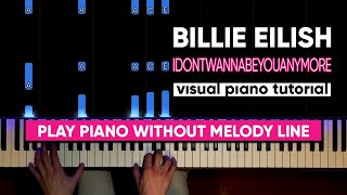 Download lagu Billie Eilish - idontwannabeyouanymore (Visual Piano Tutorial) mp3