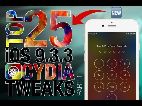 Top 25 NEWLY COMPATIBLE iOS 9.3.3 Cydia Tweaks! - ALL iPhones, iPods & iPads #Part1