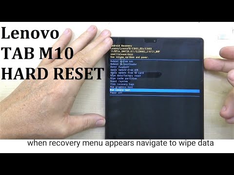 Lenovo TAB M10  TB -X306X HARD RESET + Insert SIM Card + Initial Setup
