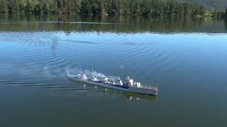 TF72 Scratch built WW1 Acheron Class TBD HMS Oak Maiden Voyage 21Jul24<div class=vauth>Dave Manning</div>