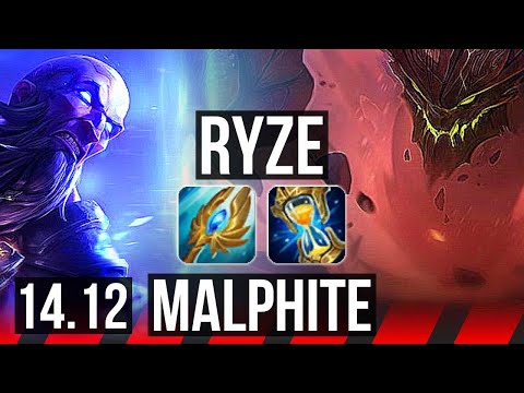 RYZE vs MALPHITE (TOP) | Rank 2 Ryze | VN Grandmaster | 14.12