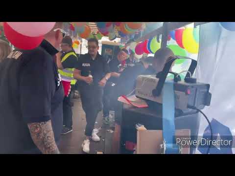 Cranger Kirmes Umzug 2023 Scania Truck (vor dem Start)