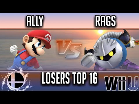 Smash'N'Splash 4  Losers Top 16 -  Ally (mario) vs  Rags (Meta Knight)