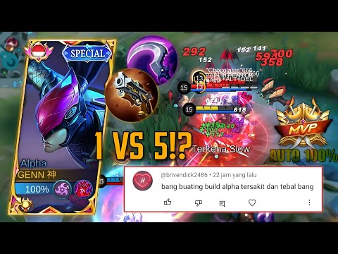 STRONG!? THICK??AUTO UP RANK‼️ THE WORST AND STRONGEST BUILD ALPHA | BUILD ALPHA DAMAGE | ITEM ALPHA