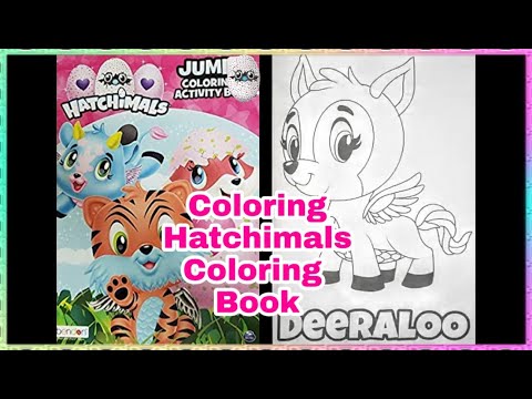 COLORING HATCHIMALS DEERALOO COLORING PAGE