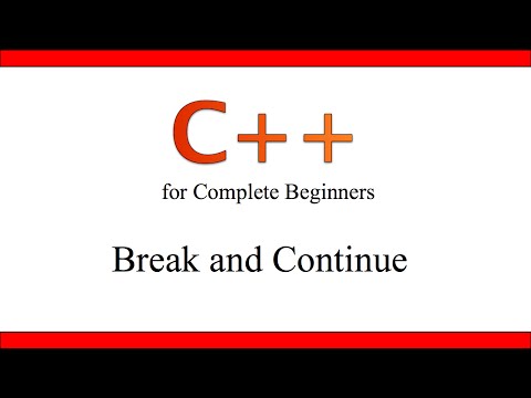 C++Tutorial for Beginners 19 - Break and Continue