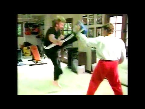 VAN DAMME and CHUCK NORRIS - Martial Arts Training (1984)