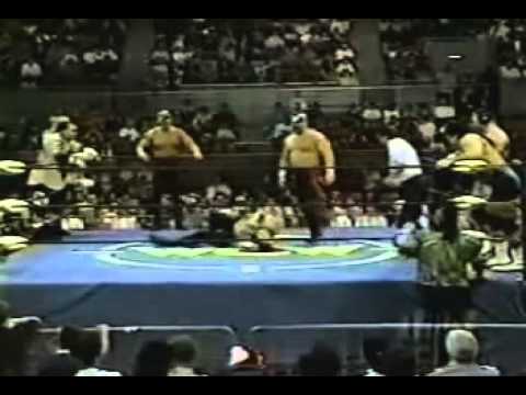 Road Warriors & Public Enemy vs Steiner Brothers & Nasty Boys
