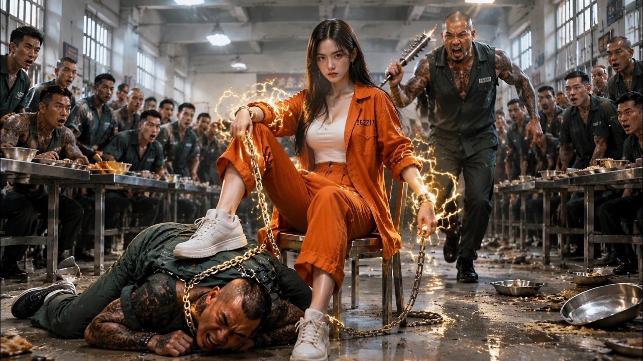 獄霸當眾羞辱新來的女囚犯，誰料她竟是隱藏功夫高手，一拳震懾全場，出獄當天豪門集體跪迎！#都市 #男频 #逆袭