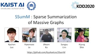 SSumM: Sparse Summarization of Massive Graphs (KDD 2020, Long)