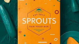 How to Create a Raw Food Bar Branding Mockup in Photoshop & Illustrator