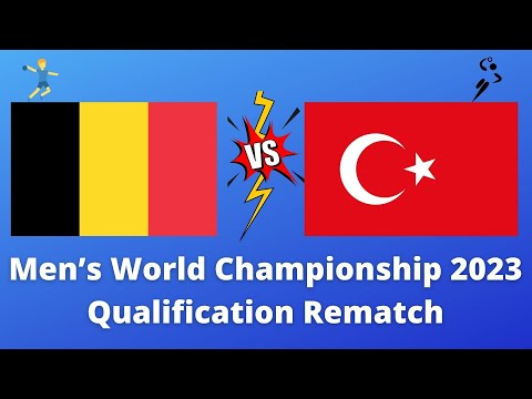 Belgium Vs Turkey handball Men’s World Championship 2023 qualification Rematch