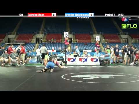 Cadet 170 - Brandon Haas (Iowa) vs. Brandon Fleischmann (Wisconsin)