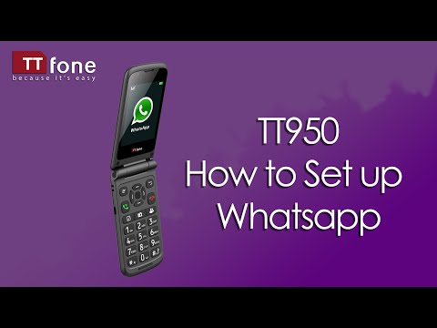How to set up the TTfone Titan TT950 - Starting and setting up Whatsapp for the first time