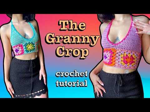 Granny Square Crop Top - Beginner Friendly Crochet Tutorial