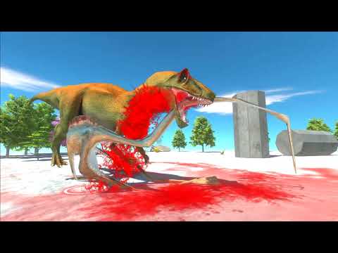 Skinny T-Rex and Spinosaurus vs Every Unit - Animal Revolt Battle Simulator