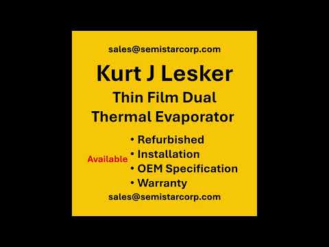 Kurt J Lesker Thin Film Dual Thermal Evaporator  Semiconductor equipment