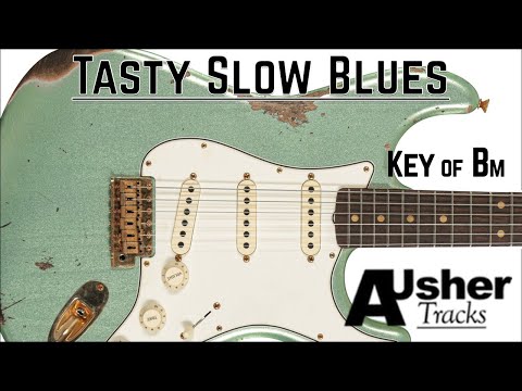Tasty Slow Blues in B minor | Guitar Backing Track