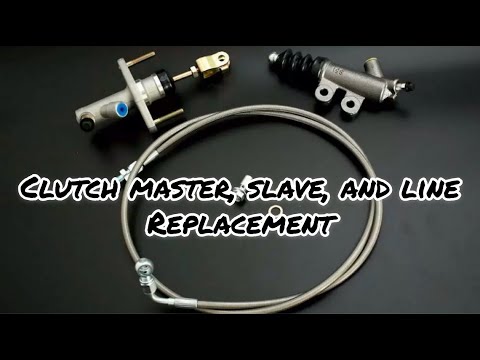 how to replace civic and integra clutch master cylinder, slave cylinder, and tucked clutch line